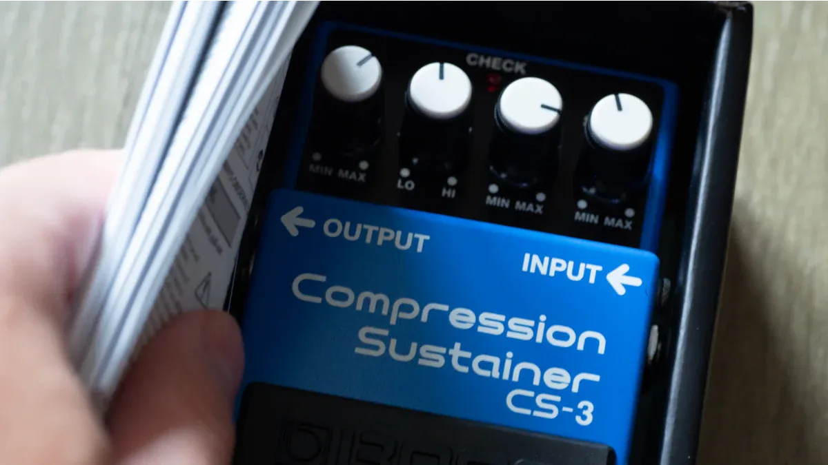 What does a compression pedal do?